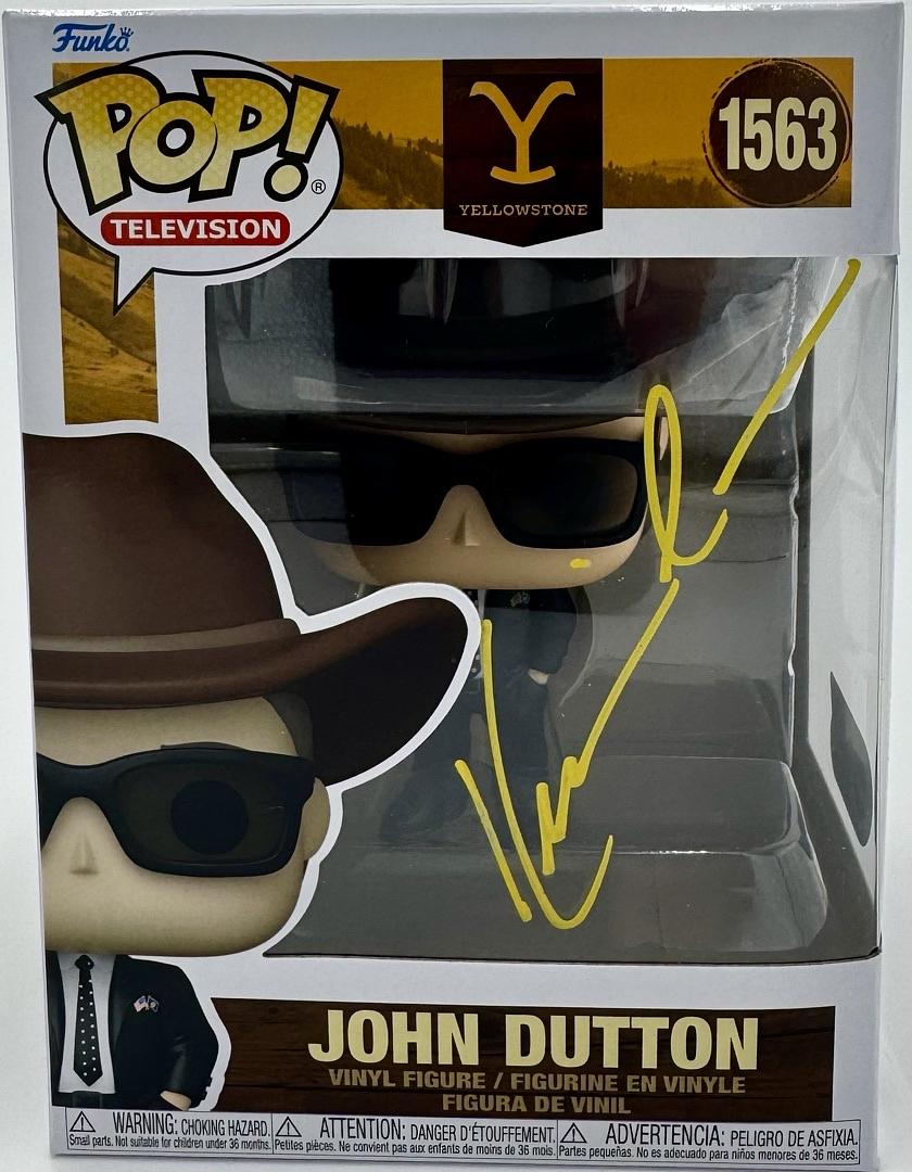 Kevin Costner Signed Funko Pop #1563 "Yellowstone" - SWAU COA